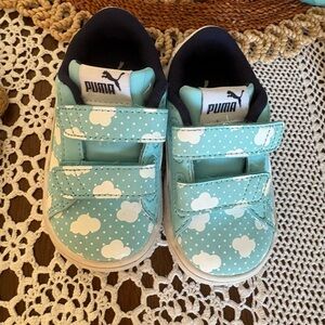Puma Toddler  Cloud Pattern Sneakers - Light Blue
